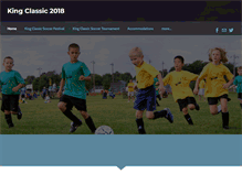 Tablet Screenshot of kingclassictournament.com